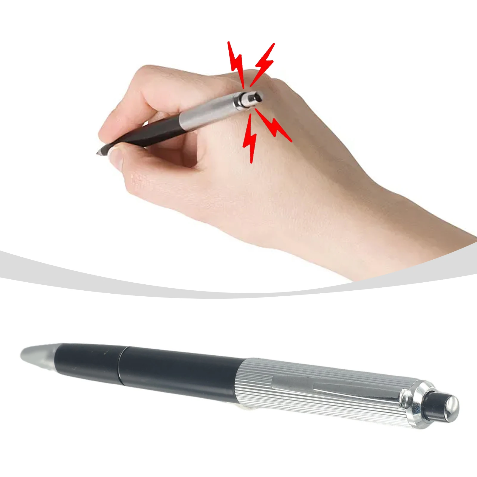 Shock Pen Prank Toy - 感電ペンノベルティいたずらトリックジョークギャグおもちゃギフト面白いギフトギャグ楽しい偽用品エイプリルフールアクセサリー 10 ミリメートル