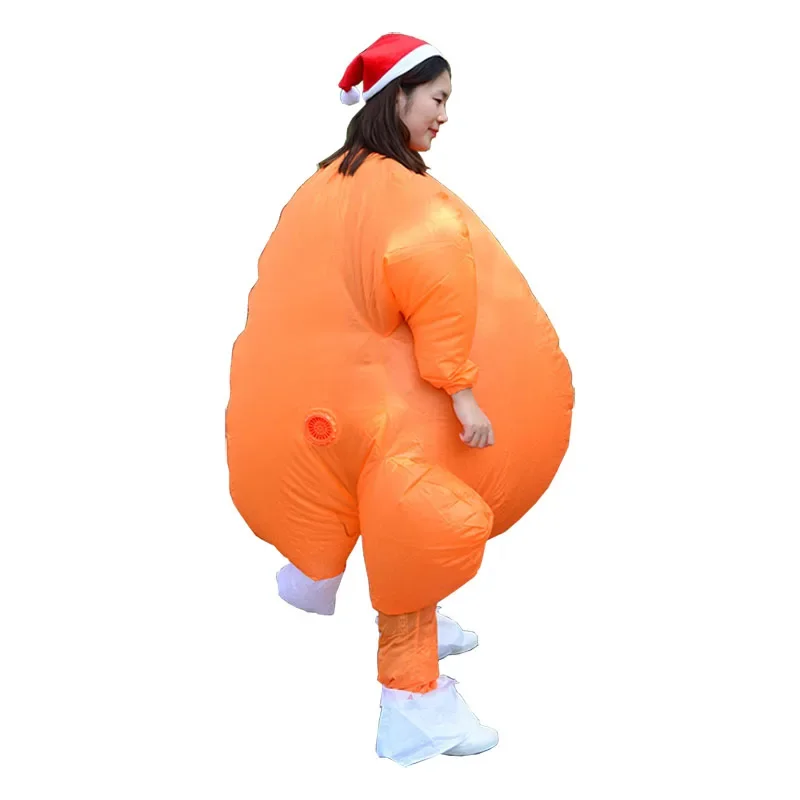 Inflatable Dinosaur Costume Adult - インフレータブルローストターキーコスチューム ハロウィンチキン 大人用 インフレータブル/クリスマス仮装マスコットコスプレコスチューム/衣類