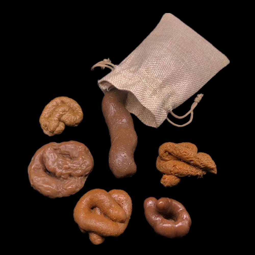 Fake Poop Gag Gift - 6個入りジョークグッズ ストレス解消グッズ リアルな偽うんち おもしろいいたずらギフト
