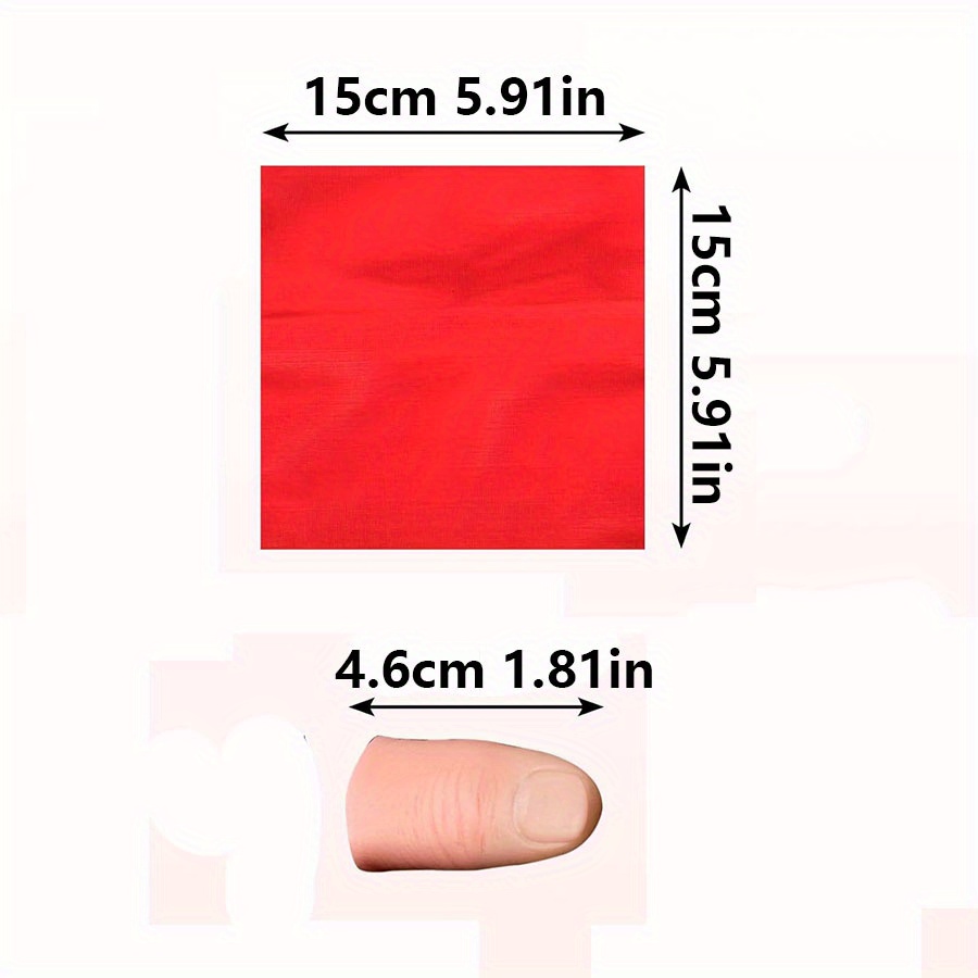 2組のマジック用指先カバーとスカーフのセット。近距離マジック - Thumb Tip Magic Trick Set のレビューと価格