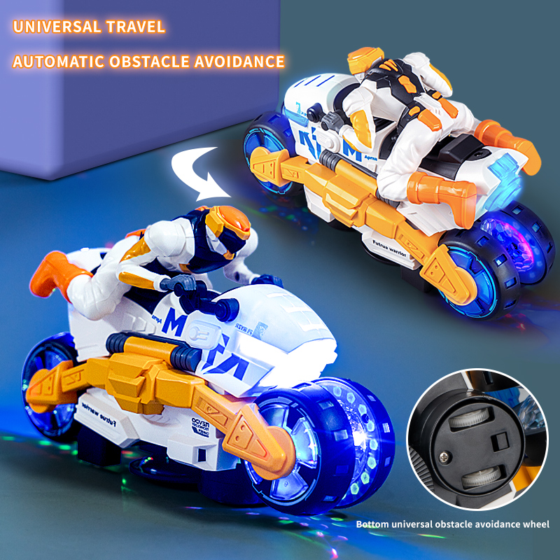 電動スタント変形バイク子供用おもちゃ 360度回転ライトミュ - Novelty Gifts のレビューと価格