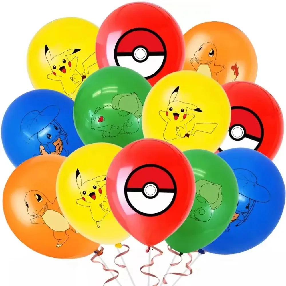 10個入り ポケモン柄 ラテックスバルーン かわいい漫画のデ - Party Supplies のレビューと価格