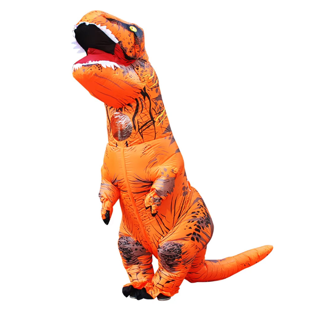 ハロウィーン用、男女兼用、空気で膨らませる恐竜コスチューム（ - Inflatable Dinosaur Costume Adult のレビューと価格