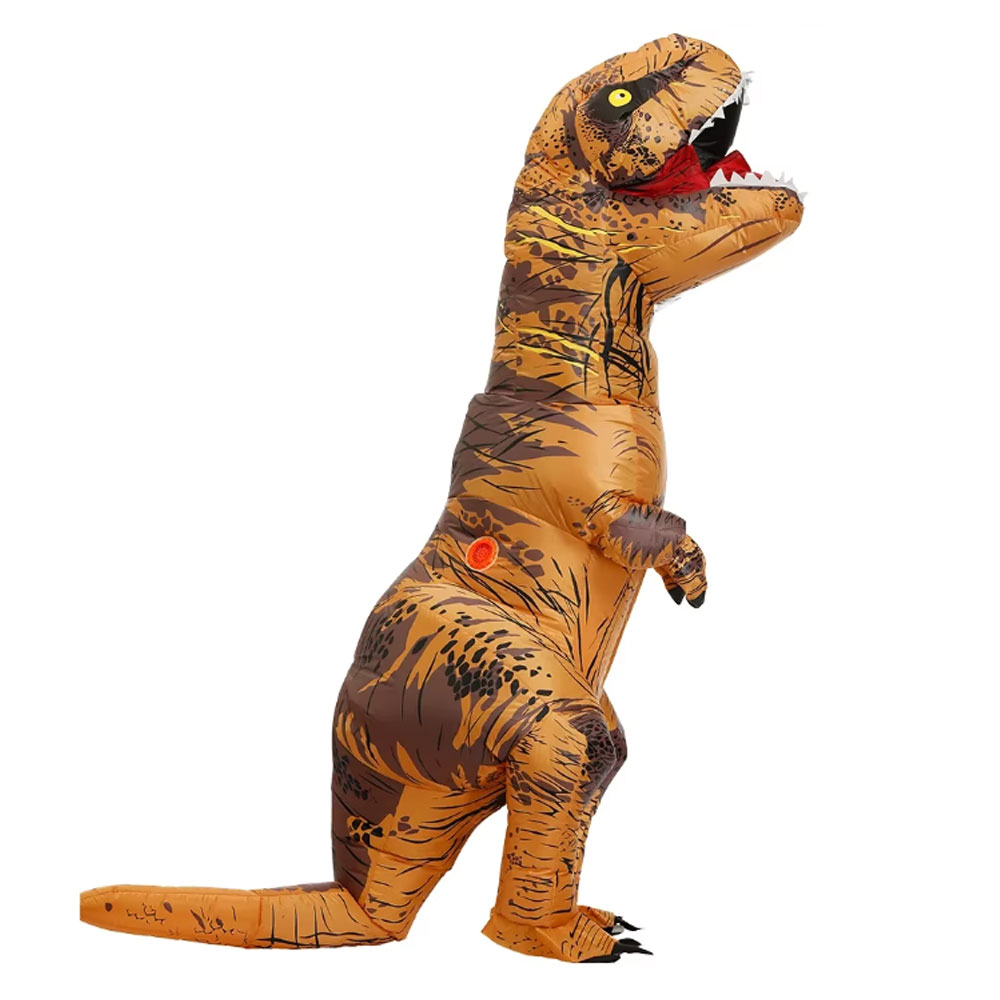 ハロウィーン用、男女兼用、空気で膨らませる恐竜コスチューム（ - Inflatable Dinosaur Costume Adult のレビューと価格