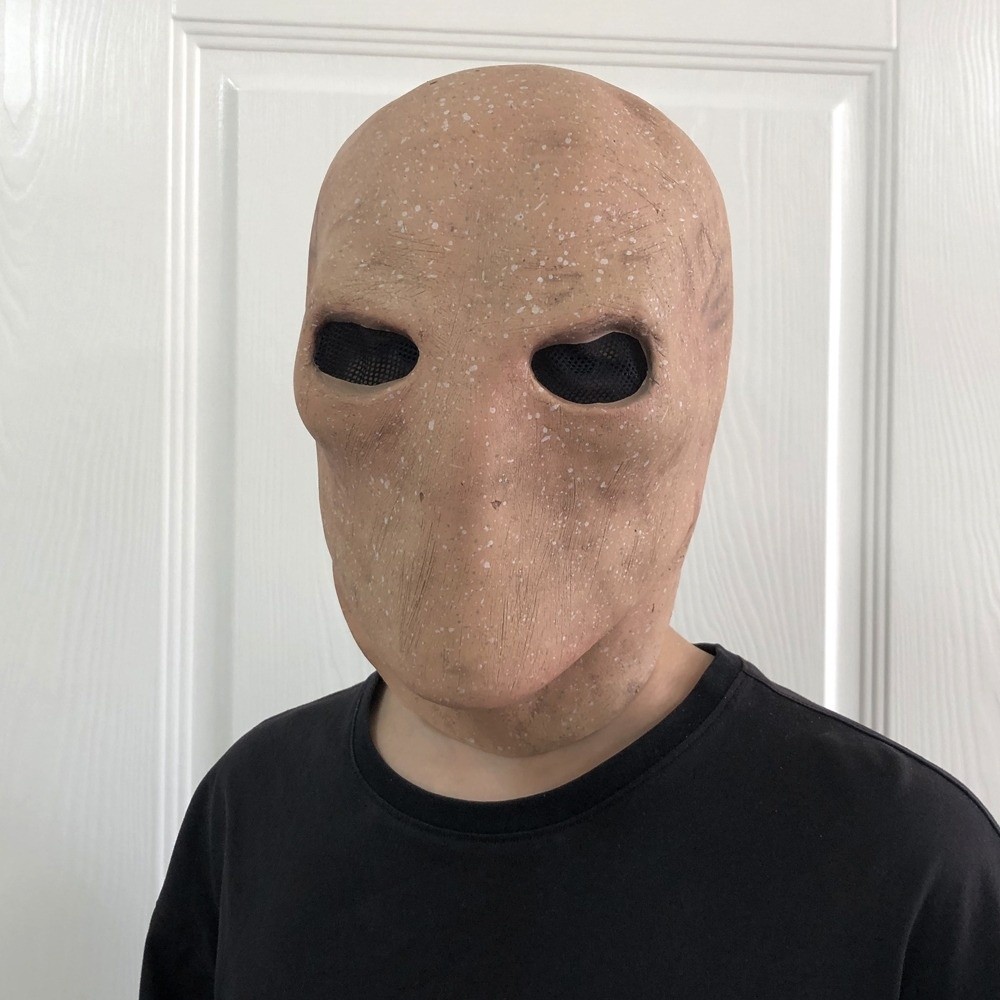 顔のない男のハロウィーン用スレンダーマンマスク。リアルなエイ - Latex Alien Mask Realistic のレビューと価格