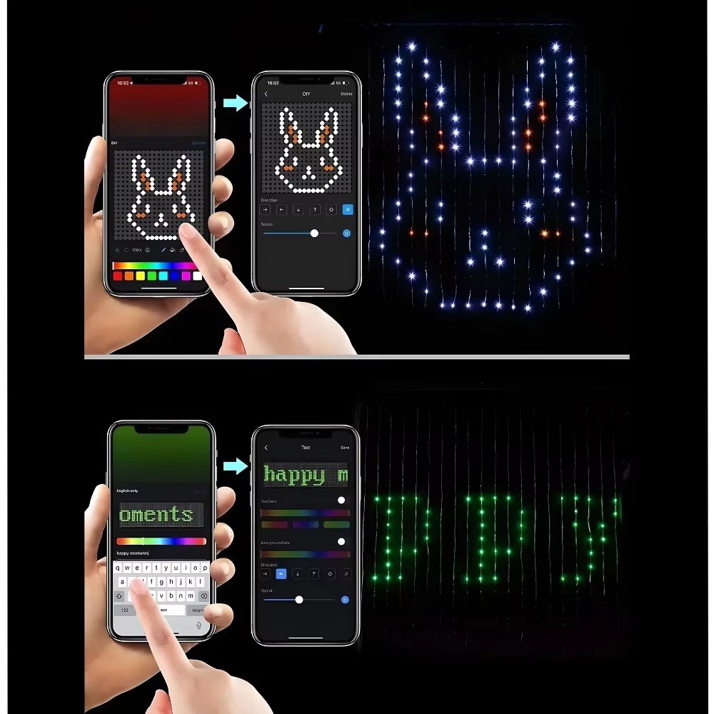 クリスマスギフト用、パターンライト付きネットライトセット。B - Novelty Gifts のレビューと価格