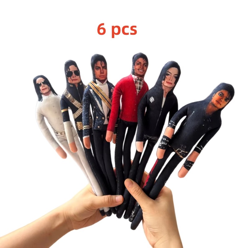 1～6個入り マイケル・ジャクソンの関節可動式ぬいぐるみ。コ - Novelty Gifts のレビューと価格
