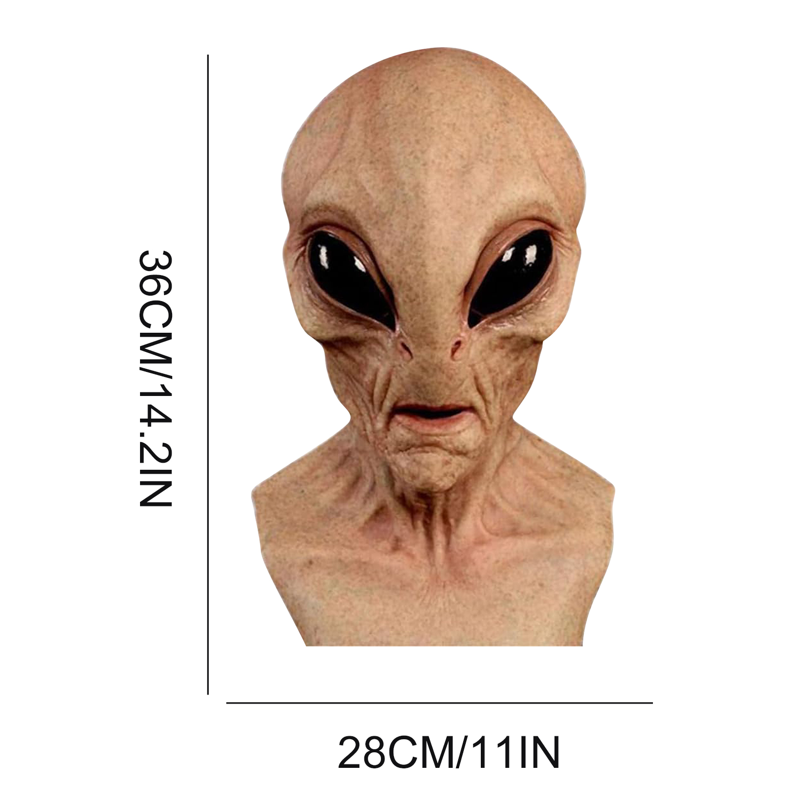エイリアン風の面白いマスク、ラテックス製のエイリアンマスク、 - Latex Alien Mask Realistic のレビューと価格
