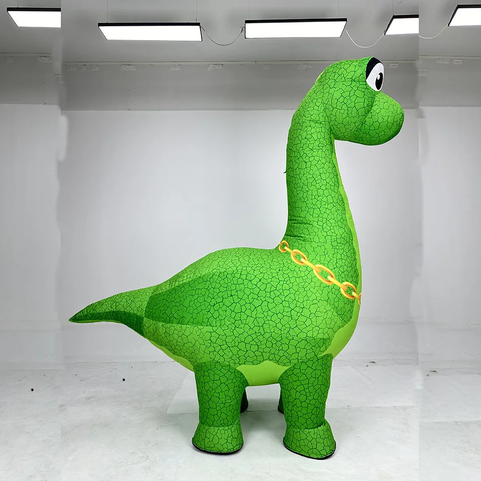 新しい 3.5 メートルの高さのインフレータブル長首恐竜マス - Inflatable Dinosaur Costume Adult のレビューと価格