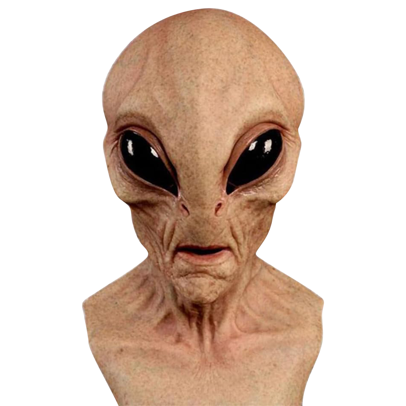 全身を覆うリアルなマスク、ラテックス製のエイリアンマスク、大 - Latex Alien Mask Realistic のレビューと価格