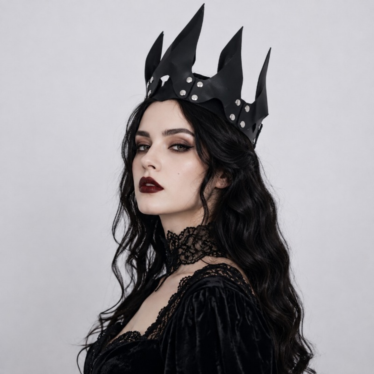 ハロウィーン用、女性向け炎の王冠ヘッドドレス、ゴシック風悪魔 - Costumes のレビューと価格