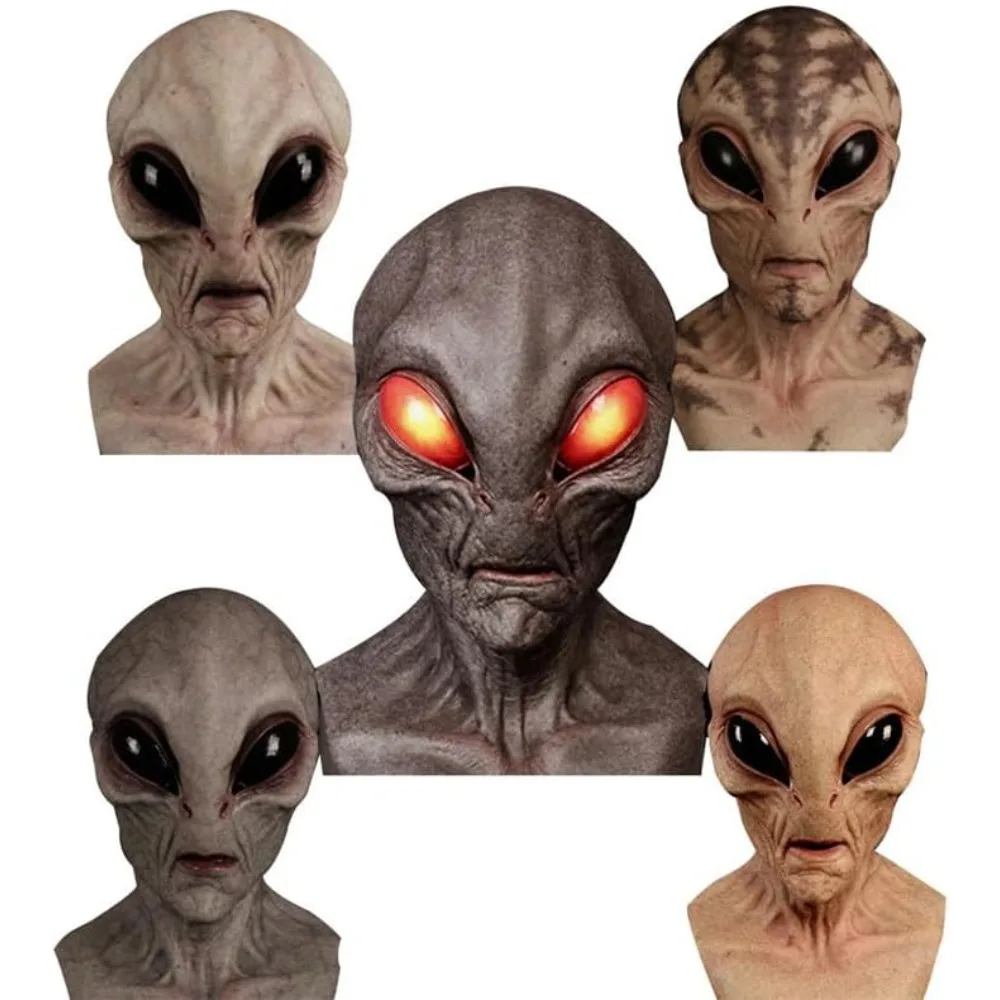大人気！ハロウィーン用エイリアンマスク。大人用、全身を覆うラ - Latex Alien Mask Realistic のレビューと価格