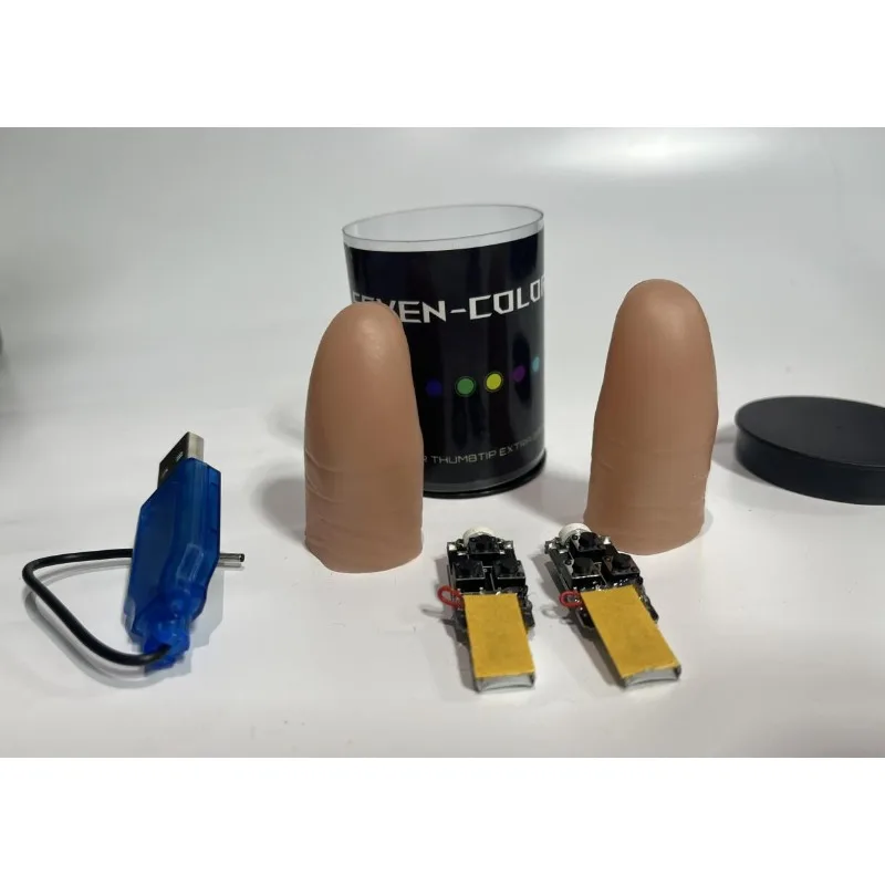 LEDライトセット,7色,超軽量,マジックトリック,プロのラ - Thumb Tip Magic Trick Set のレビューと価格