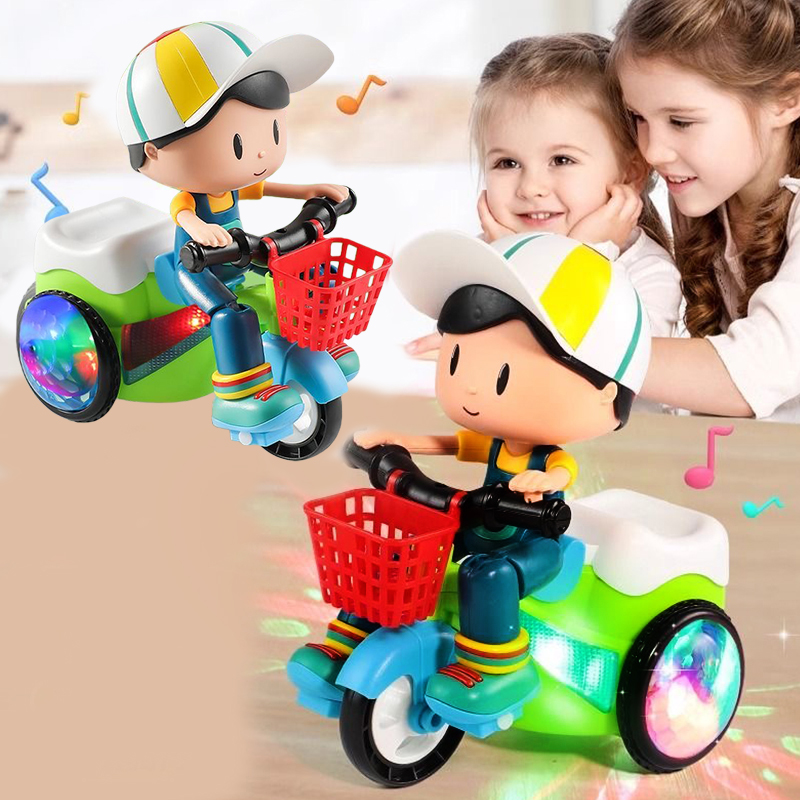 電動おもちゃ付きの三輪車に乗って、回転アクションや音と光を楽 - Novelty Gifts のレビューと価格