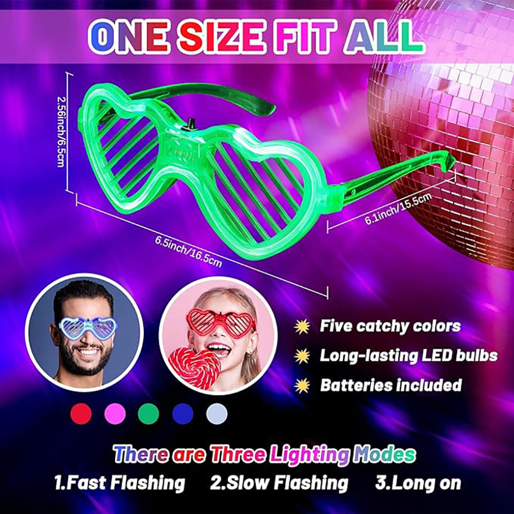 5/10/15/20/30 個 LED ネオンパーティーグラ - Glow In The Dark Party Glasses のレビューと価格