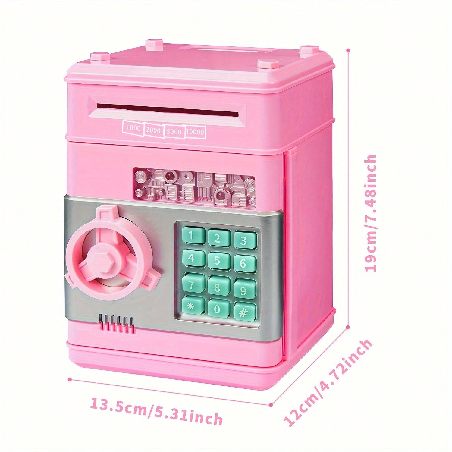 子供向けミニATM貯金箱、電子式の硬貨貯金箱、シミュレーショ - Novelty Gifts のレビューと価格