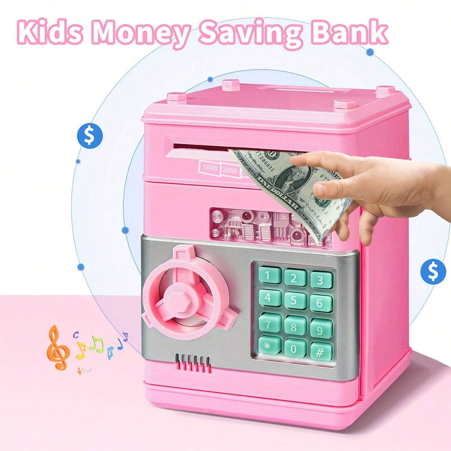 子供向けミニATM貯金箱、電子式の硬貨貯金箱、シミュレーショ - Novelty Gifts のレビューと価格